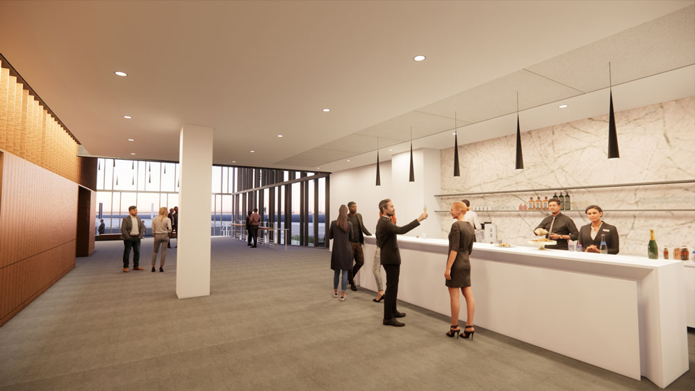 photo of render of new music department space.